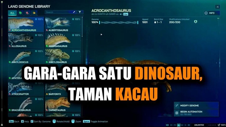 😱 GARA-GARA SATU DINOSAUR, TAMAN JADI KACAU BANGET!