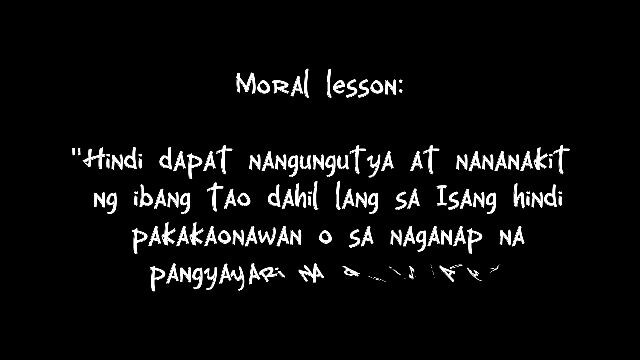 Tagalog related to the bullying hope u all like it it's for projects