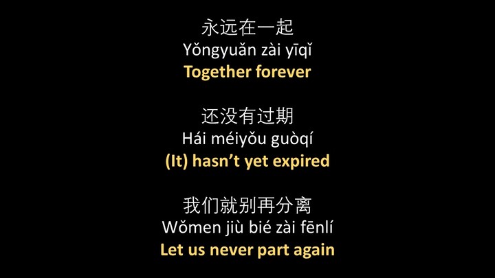 張紫豪 - 可不可以 // Zhang Zihao - Ke Bu Ke Yi, lyrics + pinyin + English translation
