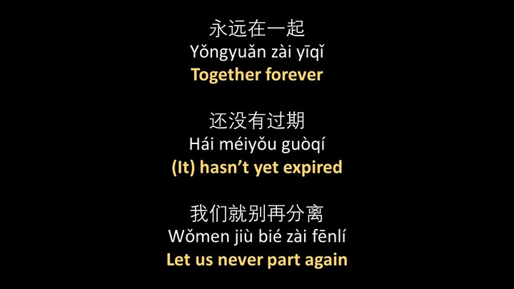 張紫豪 - 可不可以 // Zhang Zihao - Ke Bu Ke Yi, lyrics + pinyin + English translation