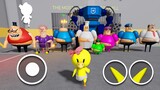 Baby Yellow Rainbow Friends SPEED RUN 4 Scary Obby: Barry Prison, Evil Grandpa, Mr.Stinky Detention