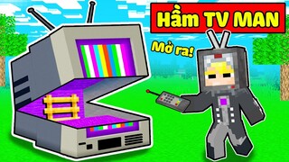 TÔ GÀ THỬ THÁCH 24H KHÁM PHÁ HẦM TV MAN 100% BÍ MẬT TRONG MINECRAFT*TÔ GÀ PHÁT HIỆN HẦM BÍ ẨN TV MAN