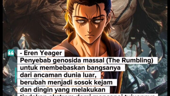 KARAKTER ANIME ANTAGONIS PALING FENOMENAL