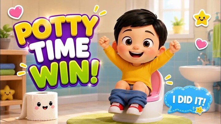 Potty Training Song for  Toddlers | 💩 Potty Time Victory Song 🚽🎉 | Nursery Rhyme for Kids