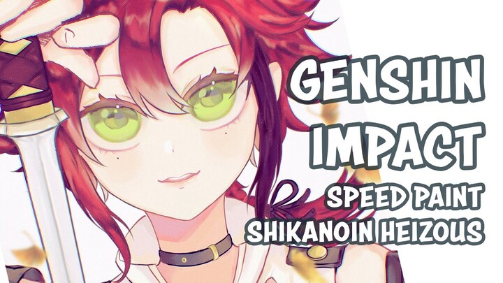 [SPEED PAINT] Vẽ Thám Tử Shikanoin Heizou | Genshin Impact