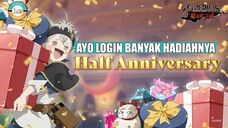 Ayo Login Black Clover Mobile Lagi Karena Banyak Hadiah di Half Aniversary Loh!