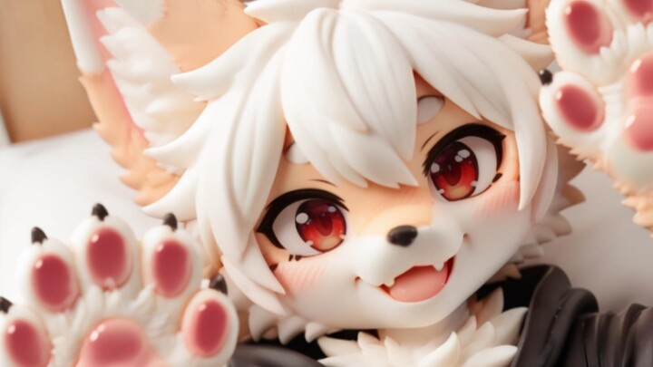 Lem...doge binatang plastik [lukisan AI] gaya PVC berbulu