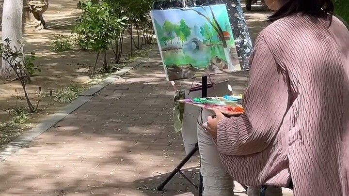 Ini adalah sebuah pelajaran menggambar langsung dari alam