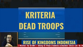 DEAD TROOPS DIMATA PETUGAS IMIGRASI 64 [ RISE OF KINGDOMS INDONESIA ]