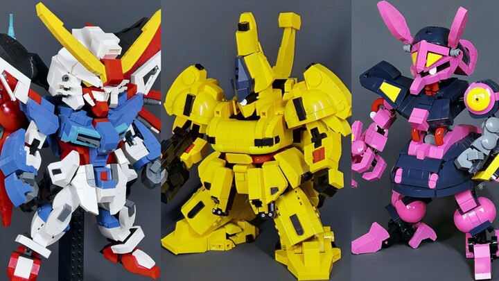 SD Gundam, they are all made of Lego-style building blocks~