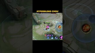 😈HYPERBLEND CHOU IS OP!! #chou #mlbb #shorts