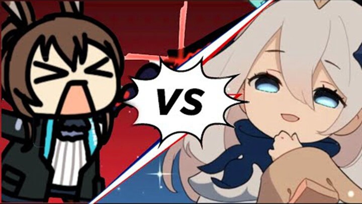 [Arknights×Genshin Impact]Amiya VS Paimon