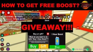 How to get FREE BOOSTS| GIVEAWAYS in Roblox Anime Fighting Simulator