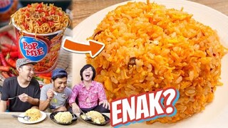 COBA BUAT NASI GORENG POP MIE dan SEDAP!!!!