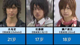盘点·平成「假面骑士系列」男主角出演年龄总结!!!