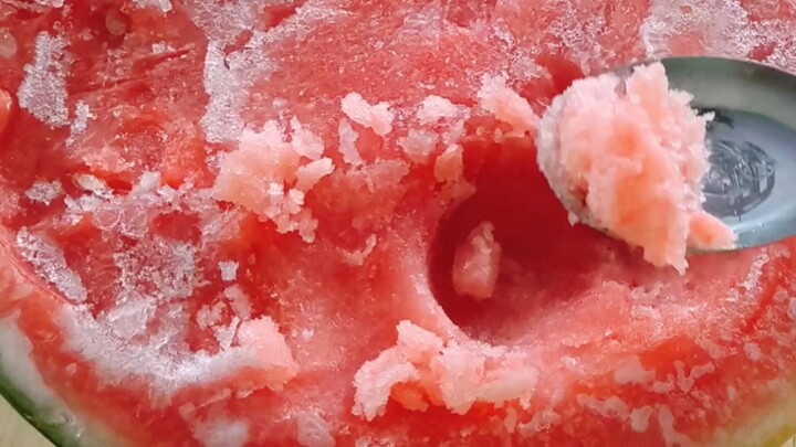 About how I put a watermelon in the freezer but forgot about it