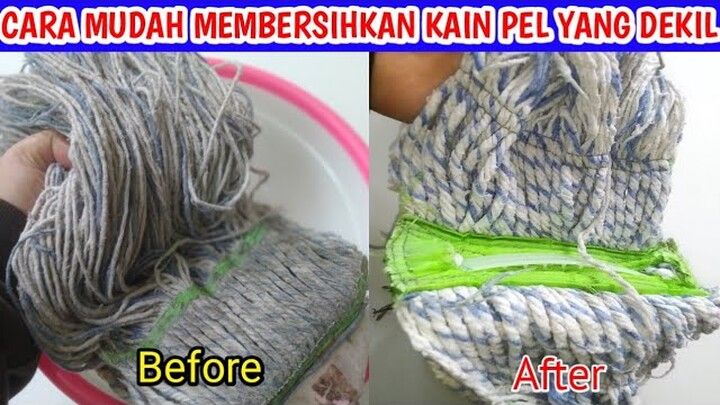 CARA MUDAH BERSIHKAN KAIN PEL YANG KUMAL JADI PUTIH BERSIH KEMBALI