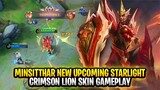 Minsitthar New Upcoming Starlight Skin | Crimson Lion Gameplay | Mobile Legends: Bang Bang