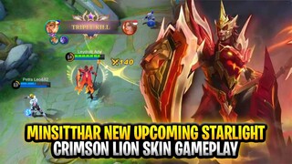 Minsitthar New Upcoming Starlight Skin | Crimson Lion Gameplay | Mobile Legends: Bang Bang