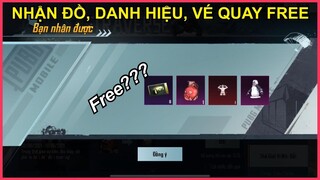 CÁCH NHẬN ĐỒ VĨNH VIỄN, DANH HIỆU, VÉ QUAY FREE DỄ DÀNG TỪ SỰ KIỆN MỚI || PUBG MOBILE