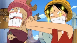 Chopper, lihat betapa serakahnya kau pada Luffy.