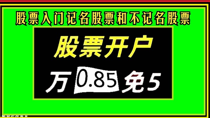 Giới thiệu về cổ phiếu: Cổ phiếu đã đăng ký và cổ phiếu không ghi tên có nghĩa là gì khi mở một tài 