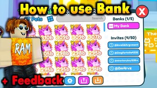 The New 🏦Bank Update is Working Now And How to Use it | Pet Simulator X