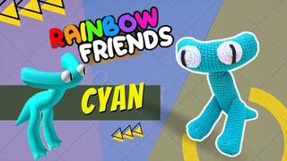 CYAN - Rainbow Friends 🌈 AMIGURUMI 🥰💕 Roblox