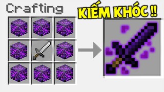 THỬ THÁCH SINH TỒN TRONG THẾ GIỚI TOÀN LÀ KIẾM TRONG MINECRAFT #6 *KIẾM HẮC DIỆN THẠCH KHÓC*
