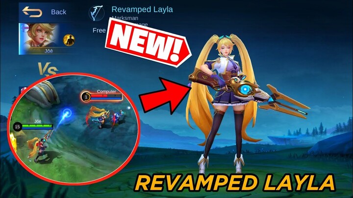 NEW REVAMPED LAYLA GAMEPLAY || TIME TO BAN LAYLA IN MYTHICAL GLORY || MOBILE LEGENDS REVAMPED HEROES