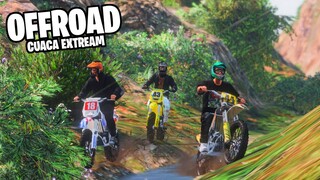 OFFROAD TRAIL ADVENTURE, HUJAN DERAS CUACA EXTREAM, TRACK TERJAL BERLUMPUR !! GTA 5 ROLEPLAY