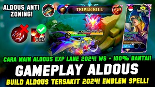 CARA MAIN ALDOUS CEPAT NAIK STACK 2024❗ BUILD ALDOUS TERSAKIT 2024❗GAMEPLAY ALDOUS TOP 1 GLOBAL 2024