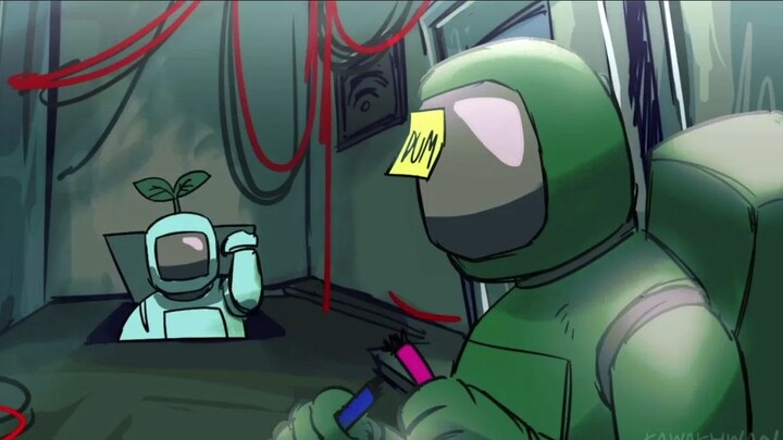 Film pendek animasi Among Us bercinta