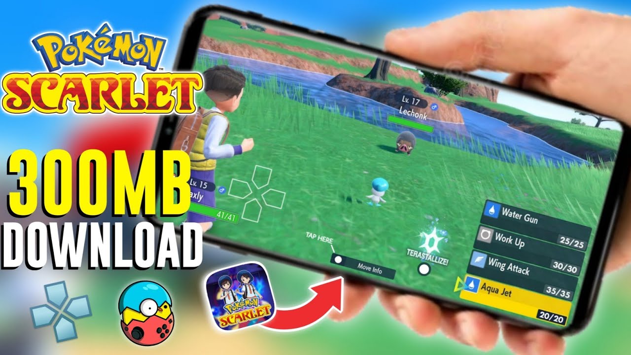 How To Play Pokemon scarlet and violet mobile ( android APK / iOS ) - (1  Min Gameplay) 