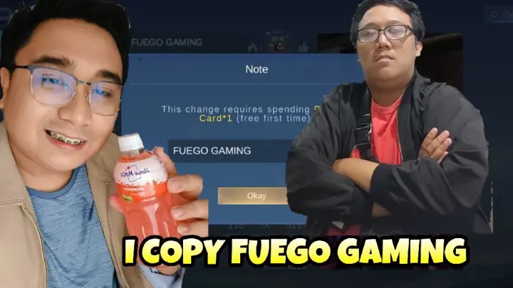 I Change My Name To Fuego Gaming