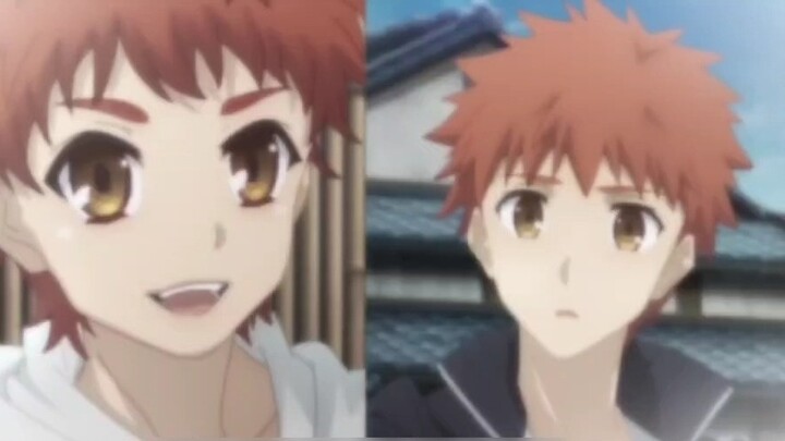 Dua Shirou yang berpenampilan berbeda, satu adalah pemenang dalam hidup, yang satu lagi menyedihkan.