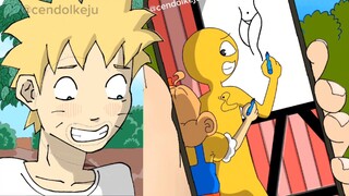 reaksi Naruto kepada video absurd miss delight poppy playtime 3 / parodi naruto