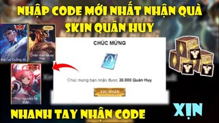 Liên Quân | Cách Nhận 2 CODE Nhận Quân Huy Miễn Phí , Skin Trang Phục Từ Sự Kiện Mới