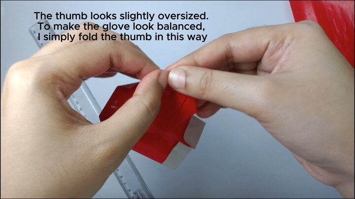 I Made Red Christmas Gloves 🎄 | Left & Right Hand DIY