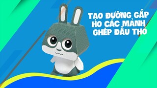 Trọng Nguyên | Tạo đường gấp cho các mảnh ghép đầu thỏ