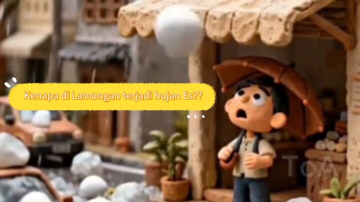 Fenomena hujan es di Lamongan