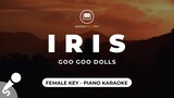 Iris - Goo Goo Dolls (Female Key - Piano Karaoke)