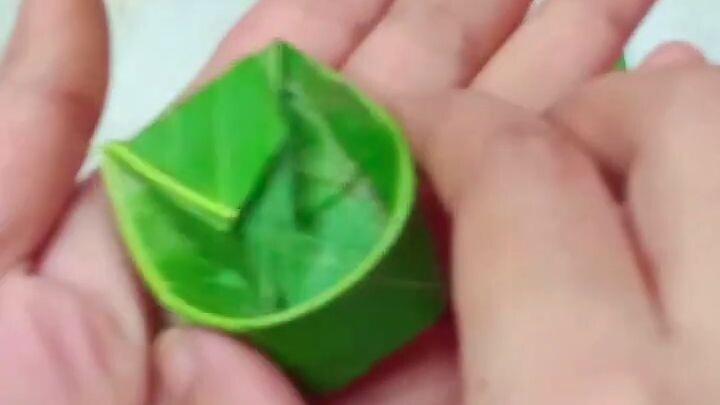 Kulo _ Trays Origami Using Mango Leaf