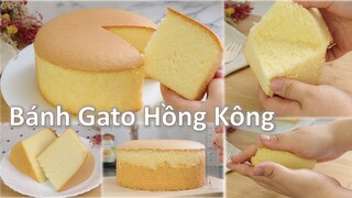 Bánh Gato Hồng Kông mềm nhẹ như bông | Chiffon cơ bản khuôn tròn | Hướng dẫn chi tiết nhất