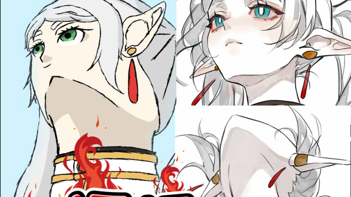 Frieren looks up and draws like this?? Piece of cake!