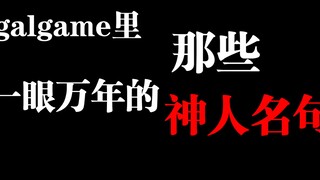 galgame里那些一眼万年的神人名句