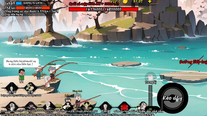 thử thách câu cá sự kiện mới