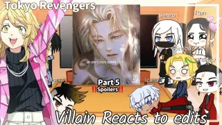 Tokyo Revengers Villains reacts to Edits || spoilers || Gacha club Part 5