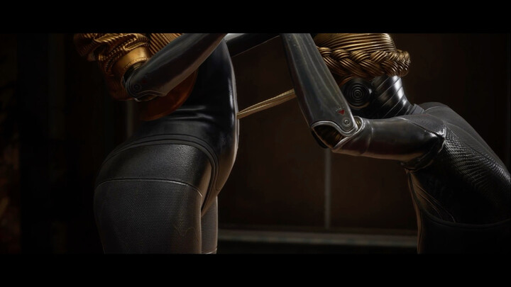 Robot wanita dalam seni kesembilan sangat mengagumkan