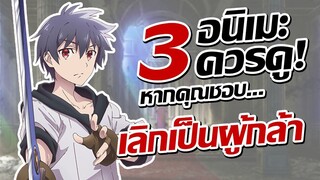 แนะนำ 3 อนิเมะควรดู! หากคุณชอบ ผมน่ะเลิกเป็นผู้กล้าแล้วครับ